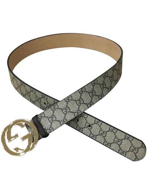 gucci belt 370543|Gucci Belt Supreme G Buckle Brown in Canvas with Gold.